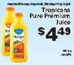 Fine Fare Tropicana pure premium juice offer