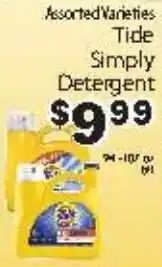 Fine Fare Tide Simply Detergent offer