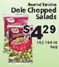 Fine Fare Dole chopped salads offer