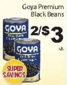 Fine Fare Goya premium black beans offer