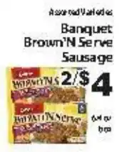 Fine Fare Banquet Brown'n Serve Sausage offer