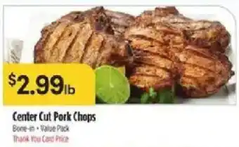 Bashas' Center Cut Pork Chops offer