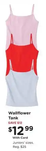 Kroger Wallflower Tank offer