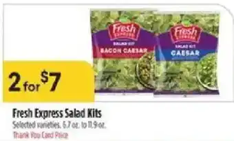 Bashas' Fresh Express Salad Kits offer