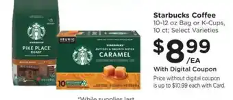 Kroger Starbucks Coffee offer