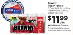 Kroger Brawny paper towels offer