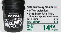Menards Sealbest 100 Driveway Sealer offer