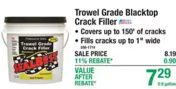Menards Sealbest trowel grade crack filler offer