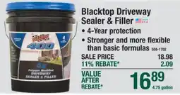 Menards Blacktop Driveway Sealer & Filler offer
