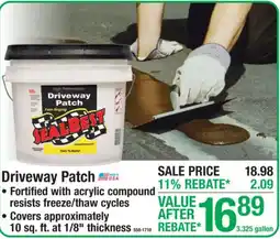 Menards Sealbest Driveway Patch offer