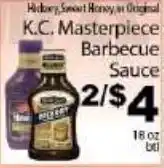 Fine Fare K.C. Masterpiece Barbecue Sauce offer