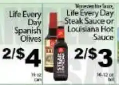 Fine Fare Life Every Day Spanish Olives offer