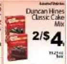 Fine Fare Duncan Hines classic cake mix offer
