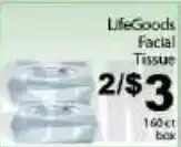 Fine Fare LifeGoods facial tissue offer