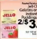 Fine Fare Jell-O Gelatins or Instant Puddings offer
