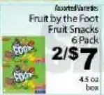 Fine Fare Fruit by the Foot Fruit Snacks offer