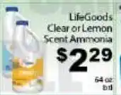 Fine Fare LifeGoods Clear or Lemon Scent Ammonia offer