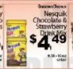 Fine Fare Nesquik Chocolate & Strawberry Drink Mix offer