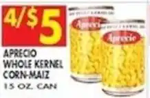 Compare Foods Aprecio whole kernel corn-maiz offer