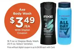 Kroger Axe Body Wash offer