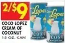 Compare Foods Coco Lopez cream of coconut offer