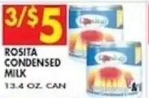 Compare Foods Rosita condensed milk offer