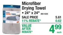 Menards Microfiber Drying Towel offer