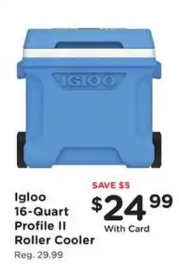 Kroger Igloo 16-Quart Profile II Roller Cooler offer