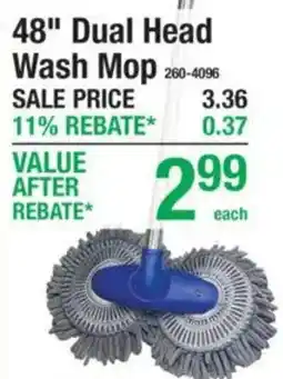 Menards 48" Dual Head Wash Mop offer