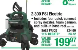 Menards Masterforce 2,300 Psi Electric offer