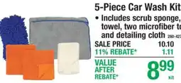 Menards 5-piece car wash kit offer