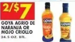 Compare Foods Goya agrio de naranja or mojo criollo offer