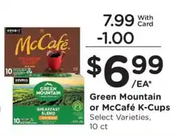 Kroger Green Mountain or McCafé K-Cups offer