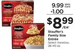 Kroger Stouffer's Family Size Entrée offer