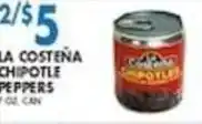 Compare Foods La Costeña chipotle peppers offer