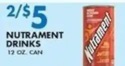 Compare Foods Nutrament drinks offer