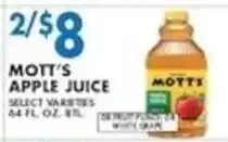Compare Foods Mott's apple juice offer