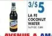 Compare Foods La Fe coconut water offer