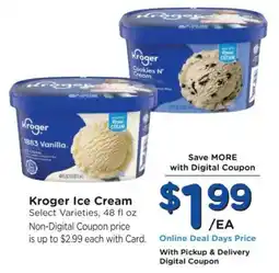 Kroger Kroger ice cream offer