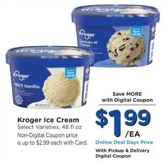 Kroger Kroger ice cream offer