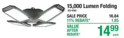 Menards 15,000 Lumen Folding offer