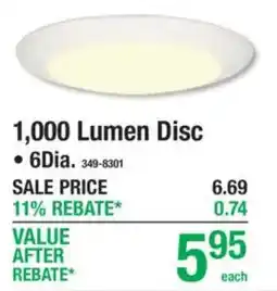 Menards 1,000 Lumen Disc offer