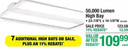 Menards 50,000 Lumen High Bay offer