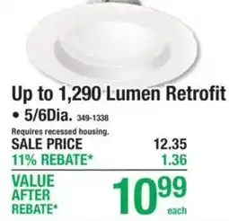 Menards Up to 1,290 Lumen Retrofit offer