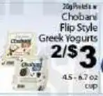 Fine Fare Chobani Flip Style Greek Yogurts offer