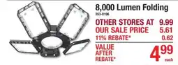 Menards 8,000 Lumen Folding offer
