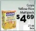 Fine Fare Goya yellow rice multipack offer