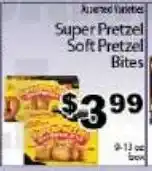 Fine Fare Assorted Varieties Super Pretzel Soft Pretzel Bites offer