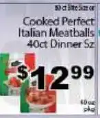 Fine Fare Cooked Perfect Italian Meatballs offer
