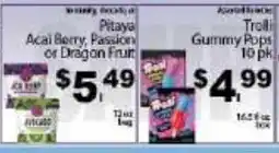 Fine Fare Pitaya Acai Berry Passion or Dragon Fruit offer